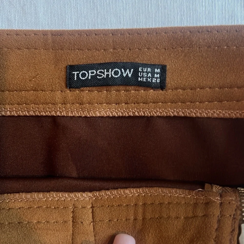 Topshow Suede Skirt - Picture 2 of 5